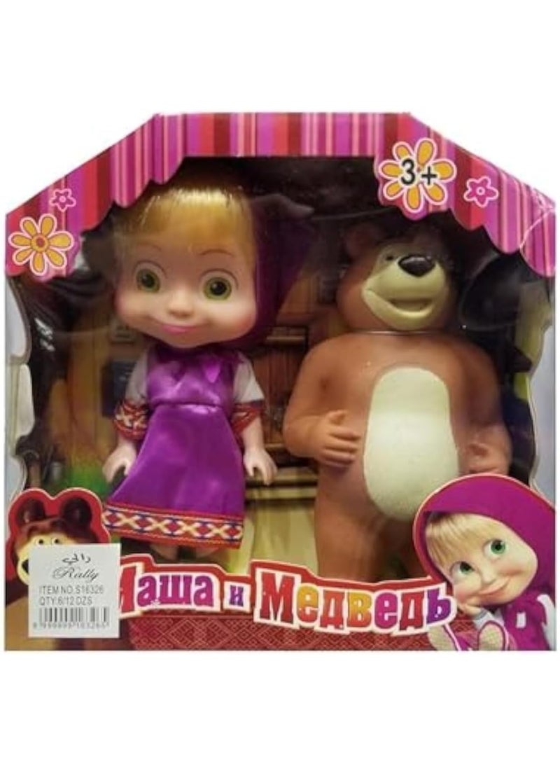 Generic Masha and the Bear 2-piece doll set